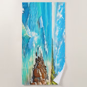 Coastal Rock Scene Design Strandlaken (Voorkant)