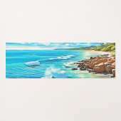 Coastal Rock Scene Design Yogamat (Achterkant (horizontaal))