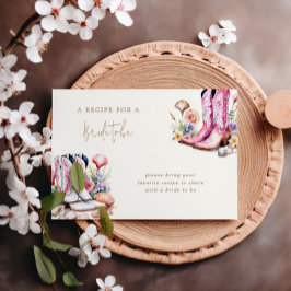 Coastal Roze Cowgirl Vrijgezellenfeest Behuizing k RSVP Kaartje