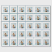 Coastal Sailboat Art • Nautical Gift Wrap Roll Cadeaupapier (Vlak)