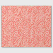 Coastal Salmon Pink Coral Wrapping Paper Cadeaupapier (Vlak)