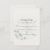 Coastal Sand Dollar Wedding  RSVP Kaartje (Voorkant / Achterkant)