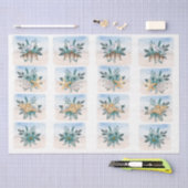 Coastal Sandpipers Flowers Shells Decoupage Paper Tissuepapier (Craft)