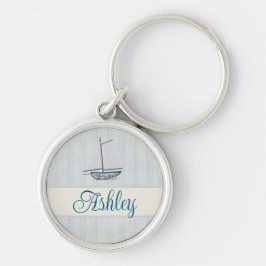 Coastal Scrapbook Sailboat Sleutelhanger