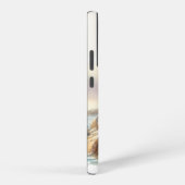 Coastal Seagulls Watercolor Seascape Samsung Galaxy Hoesje (Rechterkant)