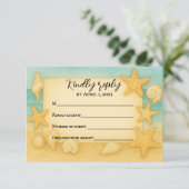 Coastal Seascape RSVP Card (Staand voorkant)