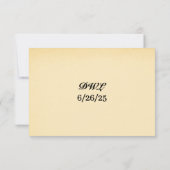 Coastal Seascape RSVP Card Kaartje (Achterkant)