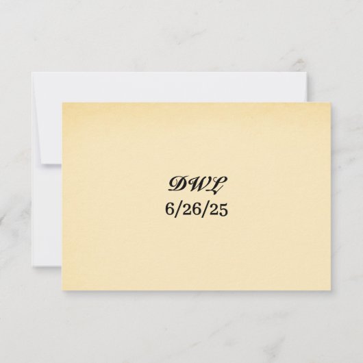 Coastal Seascape RSVP Card Kaartje (Achterkant)