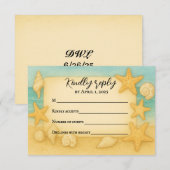 Coastal Seascape RSVP Card Kaartje (Voorkant / Achterkant)