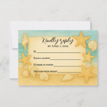 Coastal Seascape RSVP Card