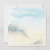 Coastal Seascape Rustic Watercolor Kaart (Achterkant)