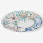 Coastal Seashell boeg kerstkrans Papieren Bordje (Gekanteld)