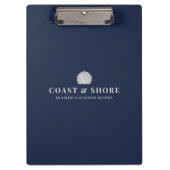 Coastal Seashell Brand Logo Klembord (Voorkant)