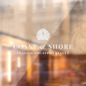 Coastal Seashell Brand Logo Raamsticker (Vel 2)