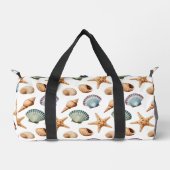 Coastal Seashell Monogram Gym & Travel Bag Plunjezak (Voorkant)