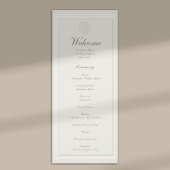 Coastal Seashell Nautical Formal Wedding Program