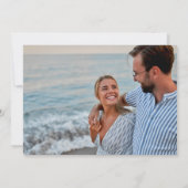Coastal Seashell Photo Beach Wedding Save the Date (Achterkant)