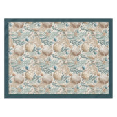 Coastal Seashells Zee sterren pastel groen ivoor Tafelkleed (Voorkant (Horizontaal))