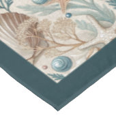 Coastal Seashells Zee sterren pastel groen ivoor Tafelkleed (Gekanteld)