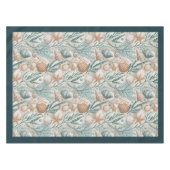 Coastal Seashells Zee sterren pastel groen ivoor Tafelkleed (Voorkant (Horizontaal))