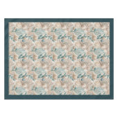Coastal Seashells Zee sterren pastel groen ivoor Tafelkleed (Voorkant (Horizontaal))