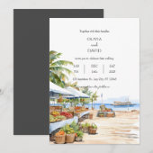 Coastal Seaside Village Market Zee Uitzicht Bruilo Kaart (Voorkant / Achterkant)