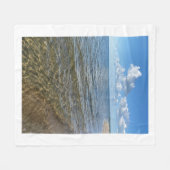 Coastal Serenity Blanket - Strand afbeelding deken (Voorkant (Horizontaal))