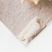 Coastal Serenity: Cobra Pose with Om Mandala Fleece Deken (Hoek)