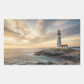 Coastal Serenity Lighthouse Stickers (4-Pack) (Voorkant)