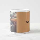 Coastal Serenity: vuurtoren en roeiboot Grote Koffiekop (Voorkant)