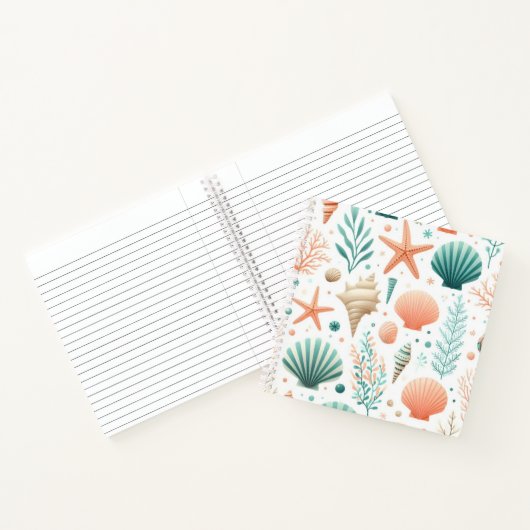 Coastal Shell Art Notitieboek (Binnen)