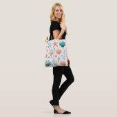 Coastal Shell Art Tote Bag (Op model)