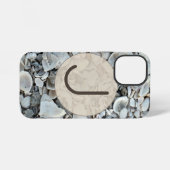 Coastal Shells Initial Case Art iPhone Hoesje (Achterkant horizontaal)