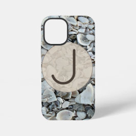 Coastal Shells Initial Case Art iPhone 12 Mini Hoesje