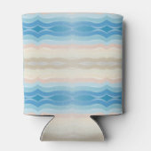 Coastal Shoreline Salty Wavy Repeteren Patroon Blikjeskoeler (Achterkant)