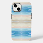 Coastal Shoreline Salty Wavy Repeteren Patroon Case-Mate iPhone Case (Achterkant)