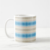 Coastal Shoreline Salty Wavy Repeteren Patroon Koffiemok (Links)