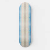 Coastal Shoreline Salty Wavy Repeteren Patroon Persoonlijk Skateboard (Voorkant)