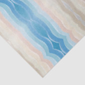 Coastal Shoreline Salty Wavy Repeteren Patroon Tissuepapier (Detail)