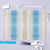 Coastal Shoreline Salty Wavy Repeteren Patroon Tissuepapier (Craft)