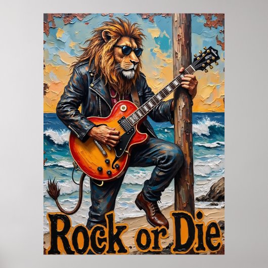 Coastal Shred: Lion's Wave Anthem Poster (Voorkant)