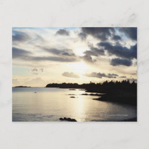 Coastal Silhouette in County Kerry, Ierland Briefkaart