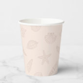 Coastal Sip Shell Pink Papieren Bekers (Links)