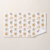 Coastal Starfish and Seashells Bad Handdoek (Handdoek)