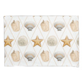 Coastal Starfish and Seashells Kussensloop (Voorkant)