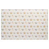 Coastal Starfish and Seashells Stof (Fat Quarter)