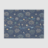 Coastal Starlight Fireworks Pattern Tissuepapier (Voorkant)