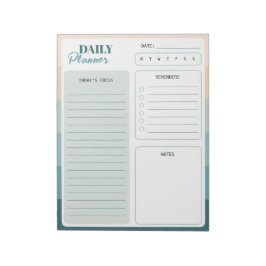 Coastal Stripes Dagelijkse Planner Notitieblok