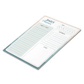 Coastal Stripes Dagelijkse Planner Notitieblok (Schuin)