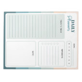 Coastal Stripes Dagelijkse Planner Notitieblok (Voorkant)